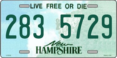 NH license plate 2835729