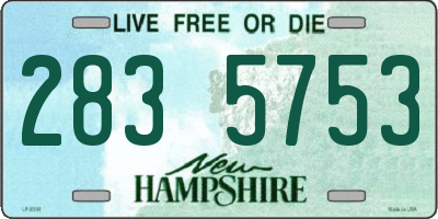 NH license plate 2835753
