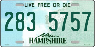 NH license plate 2835757