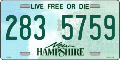NH license plate 2835759