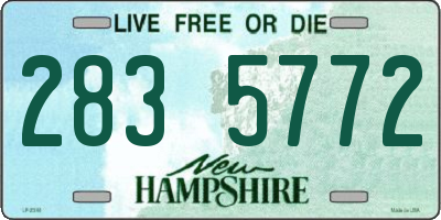 NH license plate 2835772