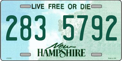 NH license plate 2835792