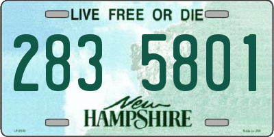 NH license plate 2835801