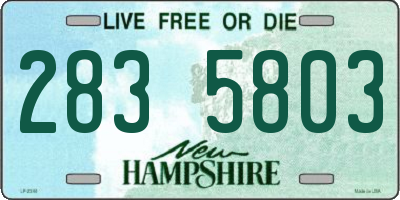 NH license plate 2835803