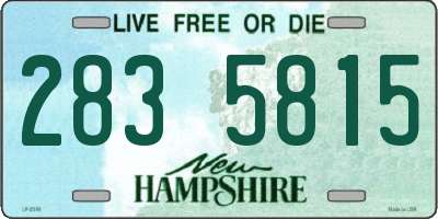 NH license plate 2835815