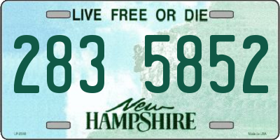 NH license plate 2835852