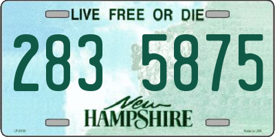 NH license plate 2835875