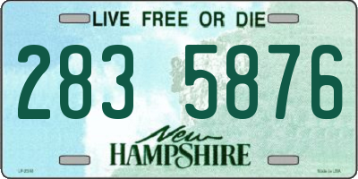 NH license plate 2835876