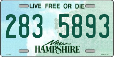 NH license plate 2835893