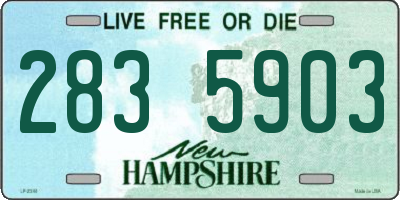 NH license plate 2835903