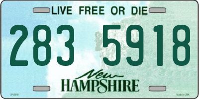 NH license plate 2835918