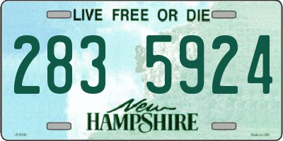 NH license plate 2835924