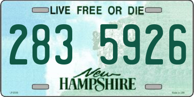 NH license plate 2835926