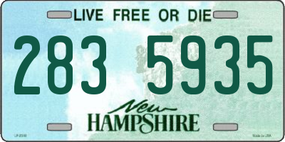 NH license plate 2835935