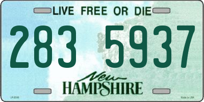 NH license plate 2835937