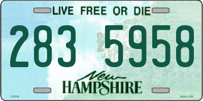 NH license plate 2835958