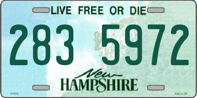 NH license plate 2835972