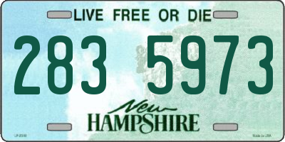 NH license plate 2835973