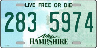 NH license plate 2835974