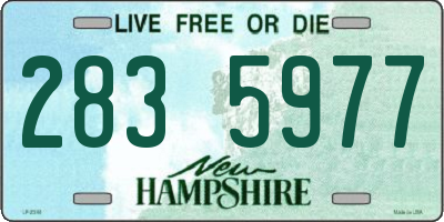 NH license plate 2835977