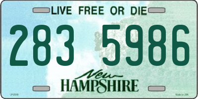 NH license plate 2835986