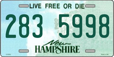 NH license plate 2835998