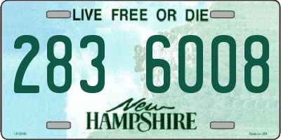 NH license plate 2836008
