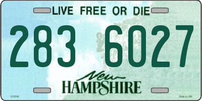 NH license plate 2836027