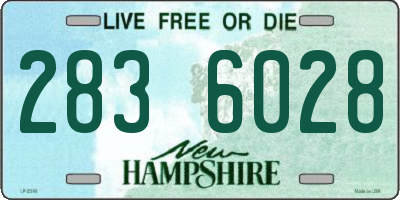 NH license plate 2836028