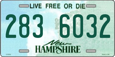 NH license plate 2836032