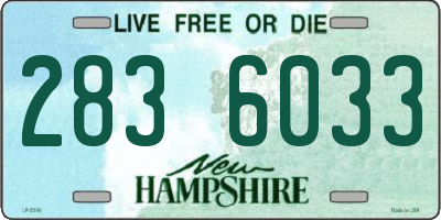 NH license plate 2836033