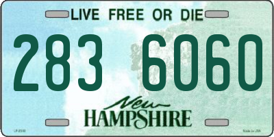 NH license plate 2836060