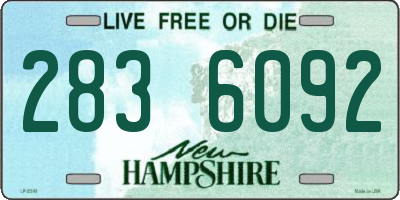 NH license plate 2836092