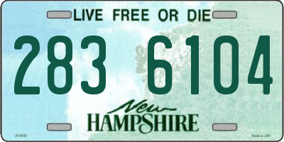NH license plate 2836104