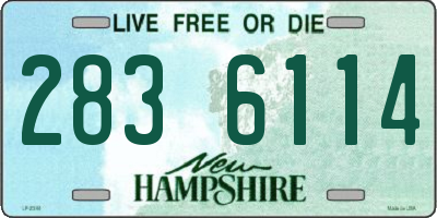 NH license plate 2836114