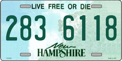 NH license plate 2836118