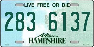 NH license plate 2836137