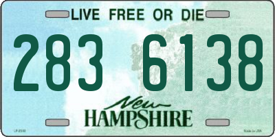 NH license plate 2836138
