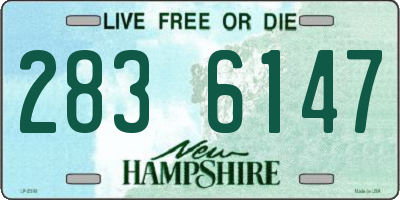 NH license plate 2836147