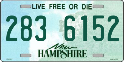 NH license plate 2836152