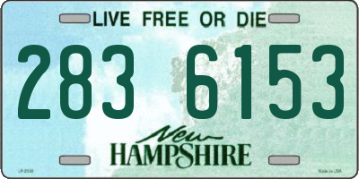 NH license plate 2836153