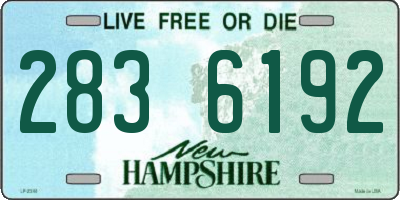 NH license plate 2836192