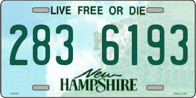 NH license plate 2836193
