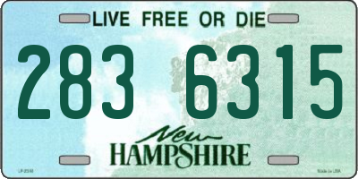 NH license plate 2836315