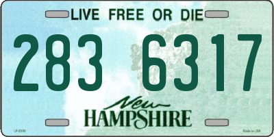 NH license plate 2836317