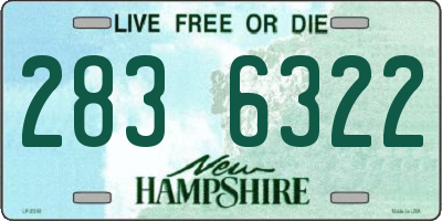 NH license plate 2836322