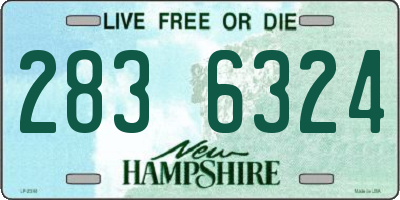 NH license plate 2836324