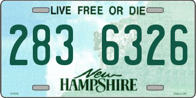 NH license plate 2836326