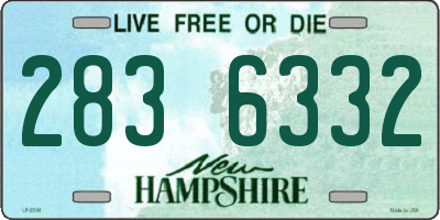 NH license plate 2836332