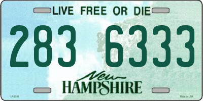 NH license plate 2836333